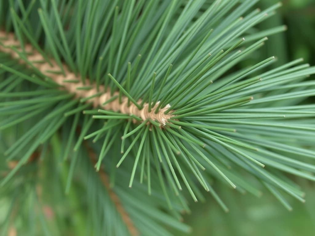 Loblolly pine needles in bundles of three